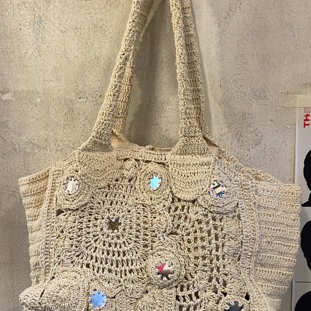 자라 니트토트백