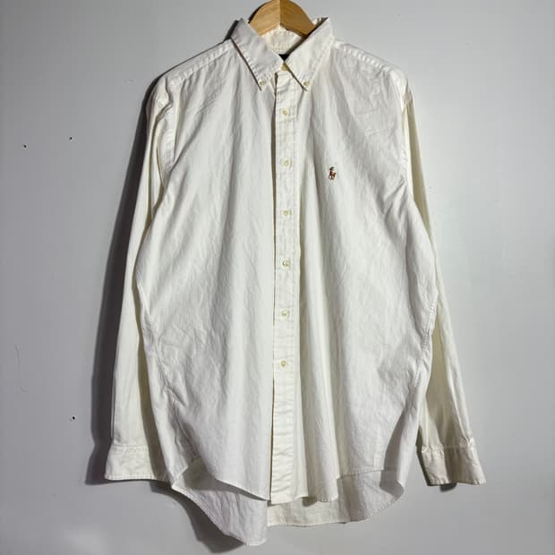 폴로 랄프로렌 빈티지 화이트 옥스포드 셔츠 (무료배송)