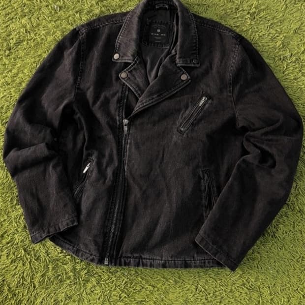자라 데님 바이커 자켓 95~100