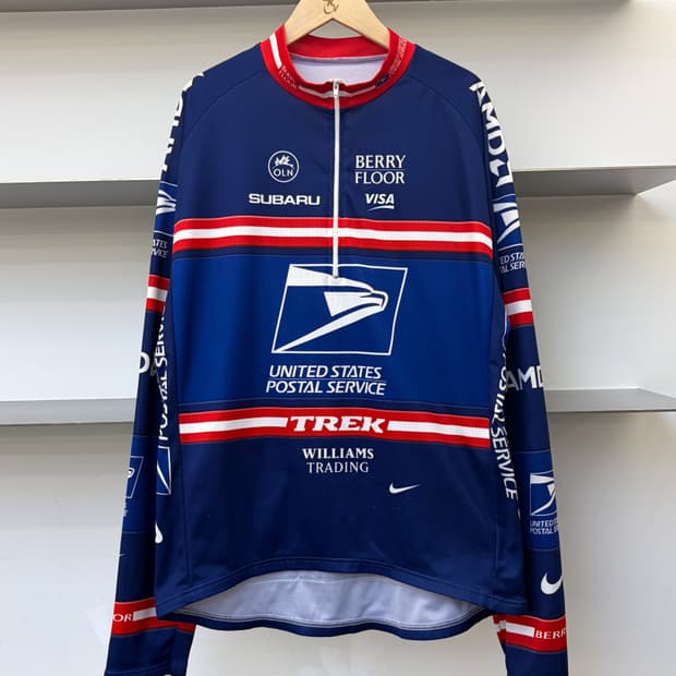 나이키xUSPS 트렉 사이클링 하프 집업 탑