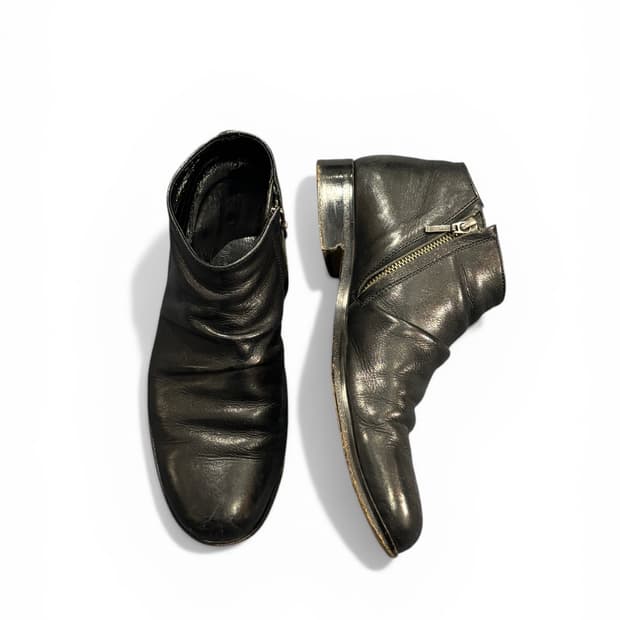 PADRONE Black Zip Boots Size 40