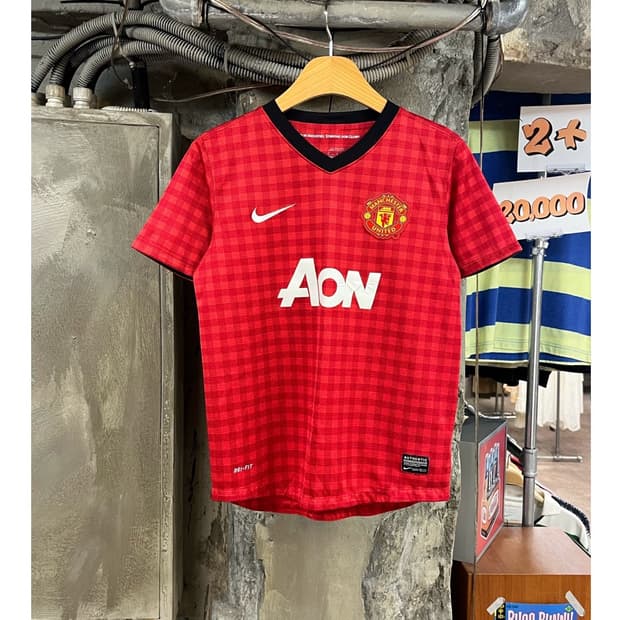 나이키 맨유 12-13 유니폼 레드 키즈 M #csz3816