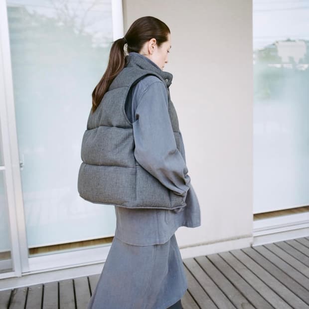 LFM 코튼 A라인 스커트 (블루 / M)