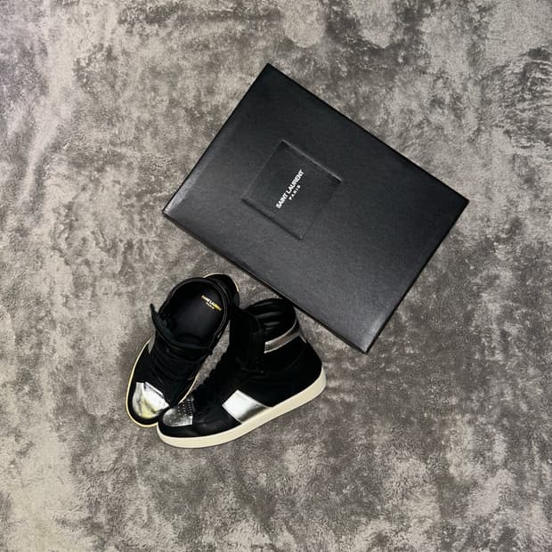 Saint Laurent SL/10Black Silver High Top