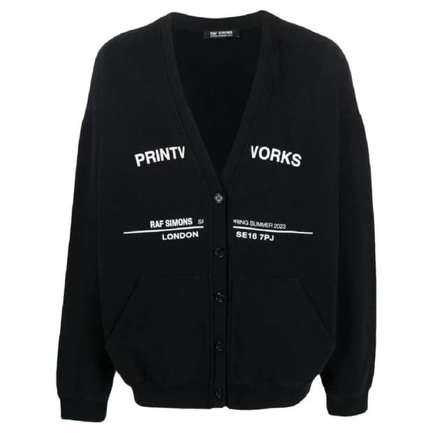 라프시몬스 투어 프린트 플리스 가디건 (L)