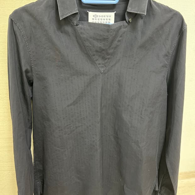 메종 마르지엘라 블랙 셔츠