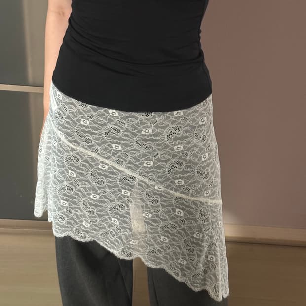 자라 언발란스 레이스 스커트