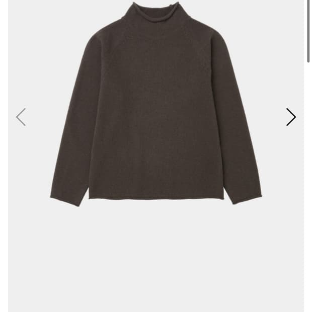 강정석 롤넥 니트 브라운_50사이즈
