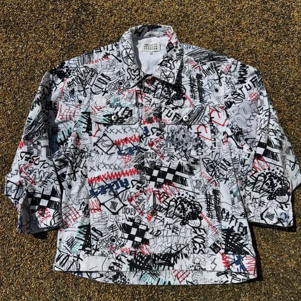 [XL] Masion Margiela 메종 마르지엘라 그래피티 데님자켓 