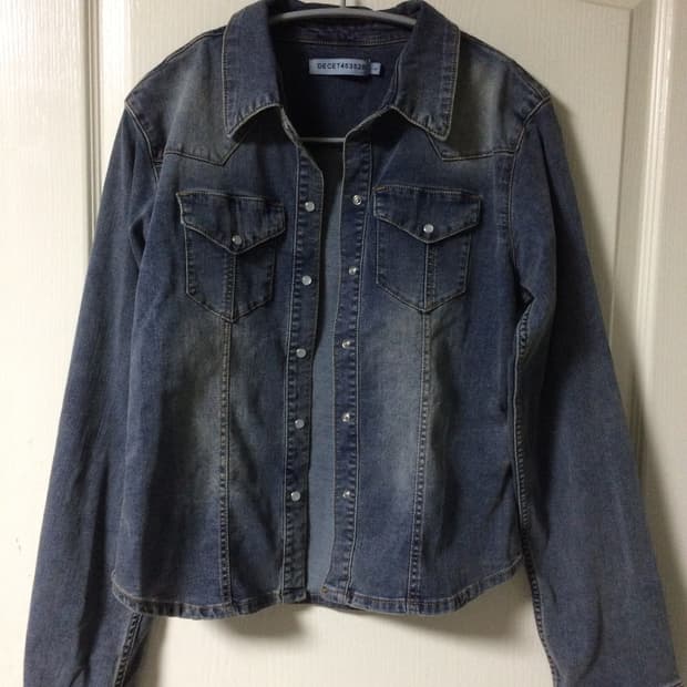 데케트 우먼 - western slim denim shirts