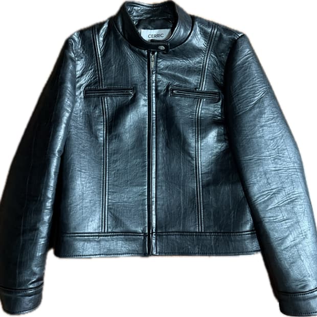 세릭 가죽자켓 블랙 컬러