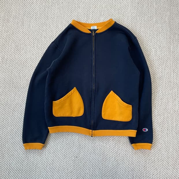 챔피온 리버스 포켓 크루넥 집업