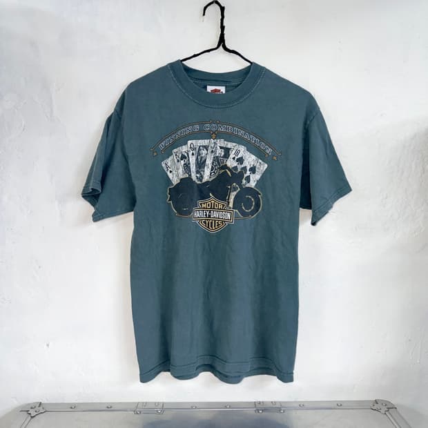 2006 빈티지 할리데이비슨 카드게임 티셔츠