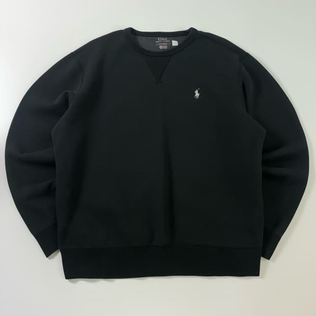 Polo  폴로 랄프로렌 자수 코튼 블랙 맨투맨 