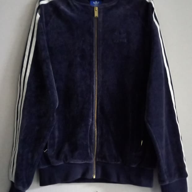 아디다스 벨벳 네이비 트랙탑 저지 져지집업 95/M