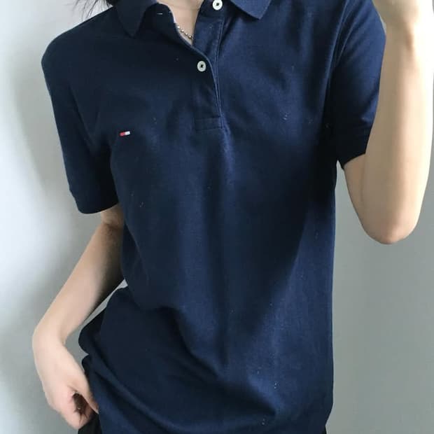 Tommyhilfiger 타미힐피거 네이비 카라티