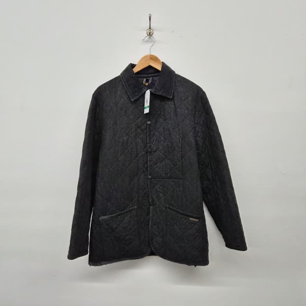 라벤햄 클래식 블랙 퀼팅 자켓 남성 M