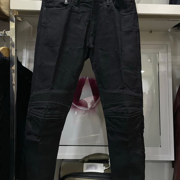 폴로랄프로렌(블랙라벨)/블랙 모토팬츠