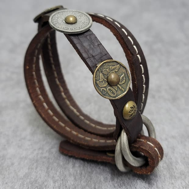 vintage leather bracelet