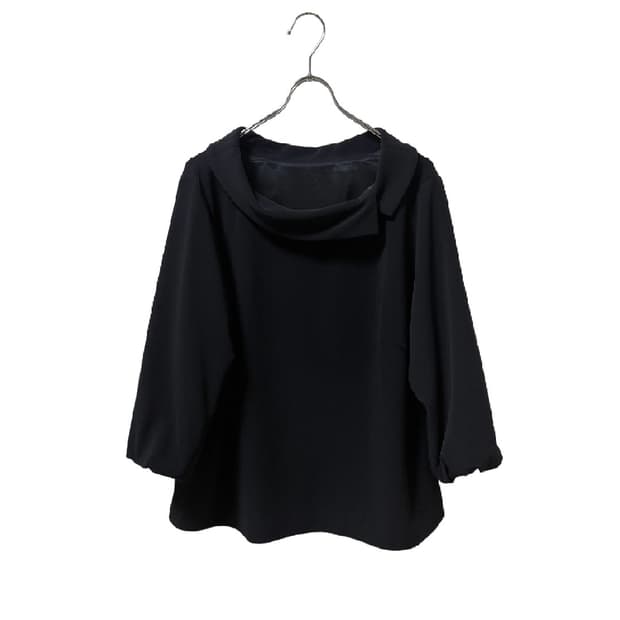 Black Cowl Neck Blouse