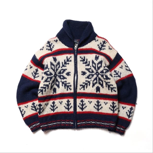 Yalie Nordic Zip Up Cardigan 