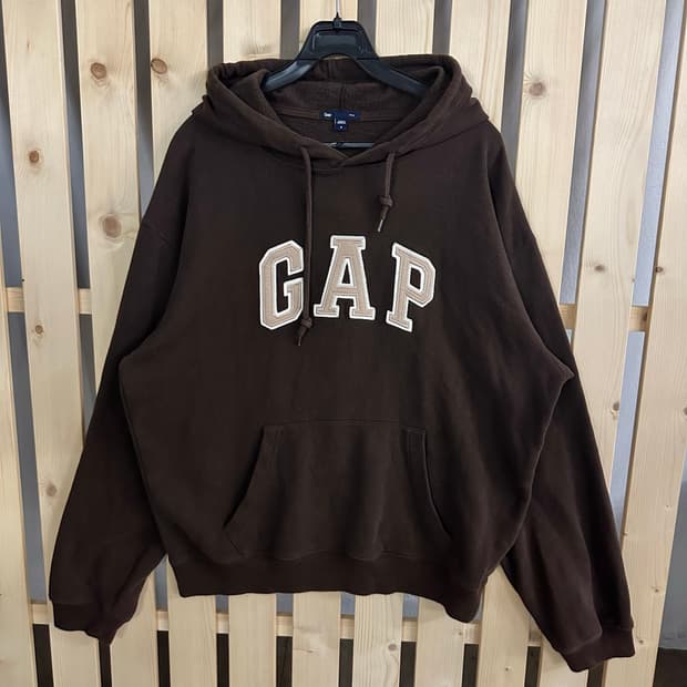 (L) GAP 갭 후드티 브라운