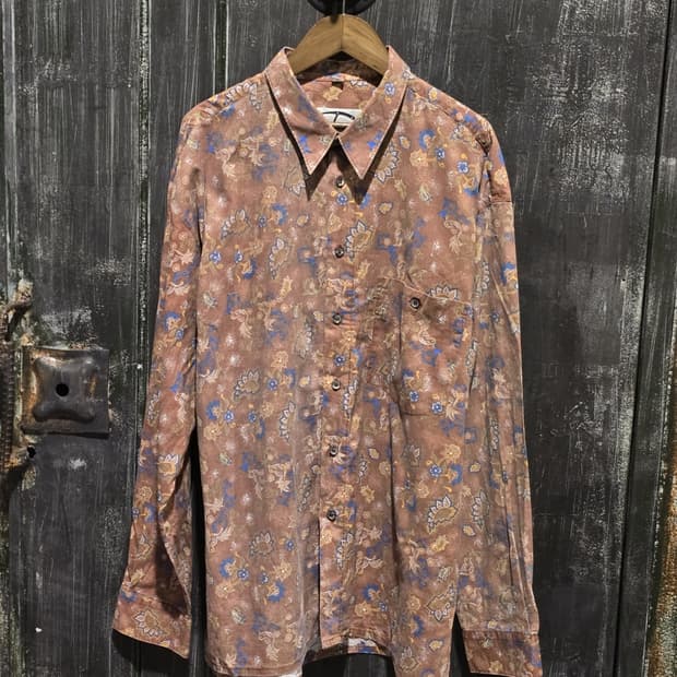 90s Donalley Floral Pattern Shirt