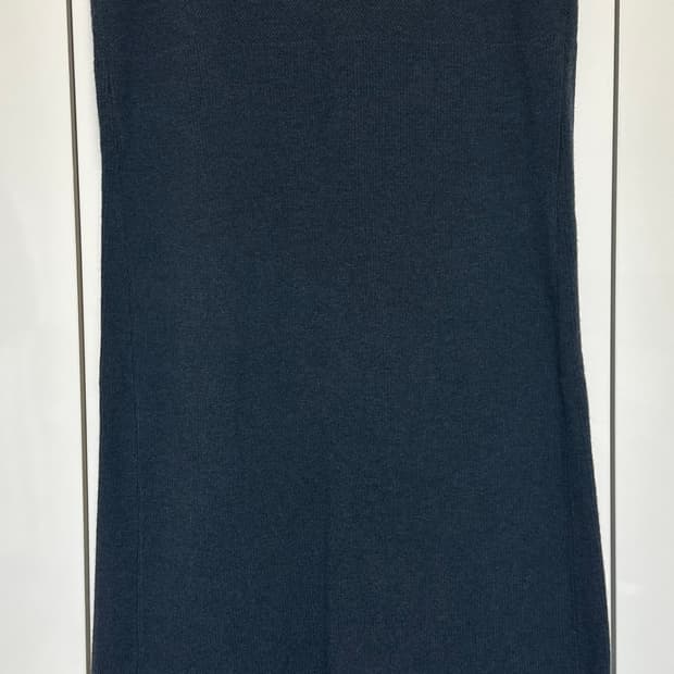 한섬SJSJ 울캐시미어 니트 롱 원피스 블랙