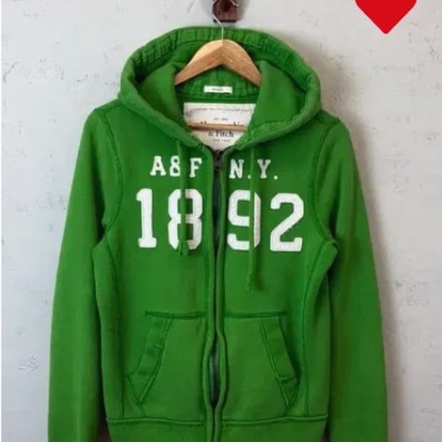 (구매) 아베크롬비 후드집업 그린
