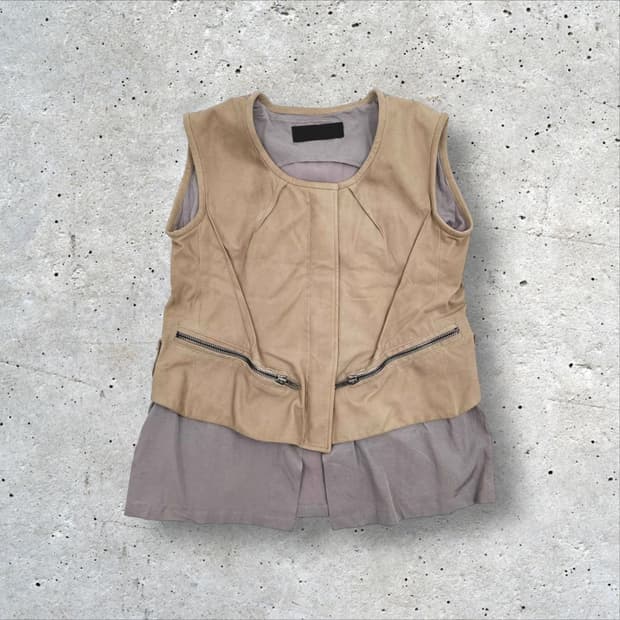 Haider Ackermann layer moto vest