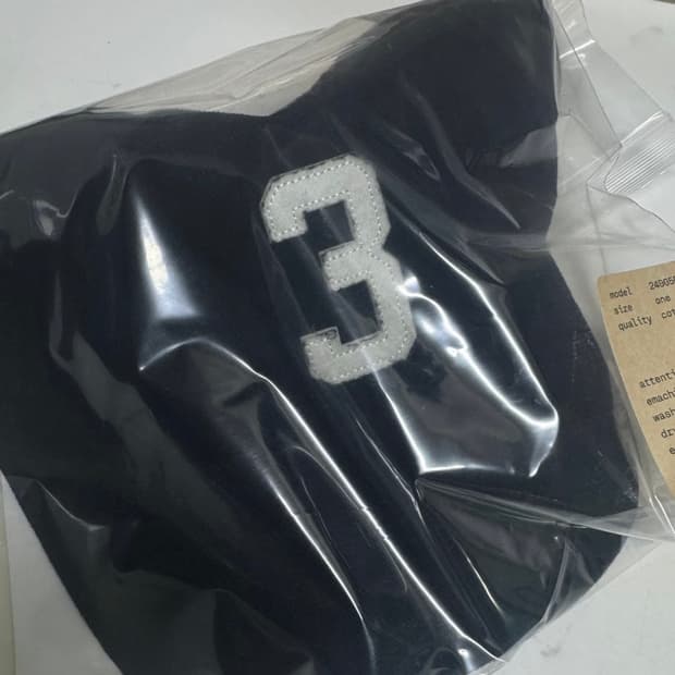 컬렉트피시스 3로고 5패널 볼캡 블랙