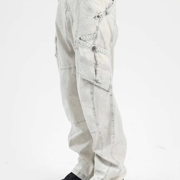 [1] HYEIN SEO Utility pants Ice Blue