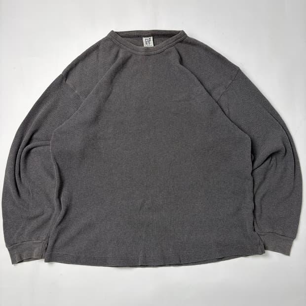90s Gap Thermal Tee (charcoal)