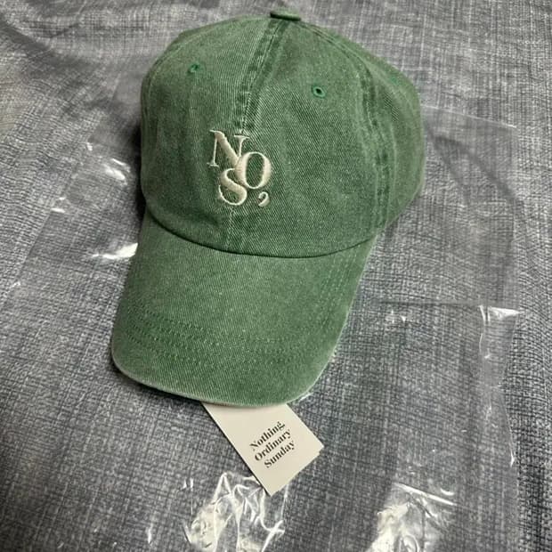 nos7 피그먼트 그린 볼캡 새상품