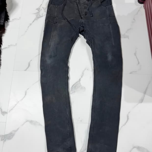 boris bidjan saberl 그레이 다잉 팬츠