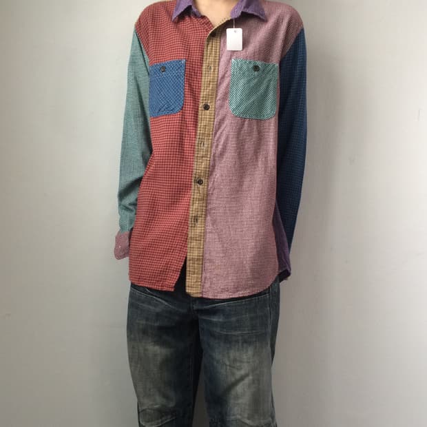 Patch mixed shirt