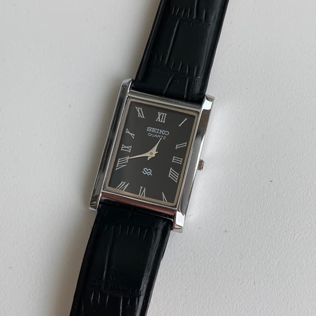 Seiko 세이코 탱크 쿼츠 블랙