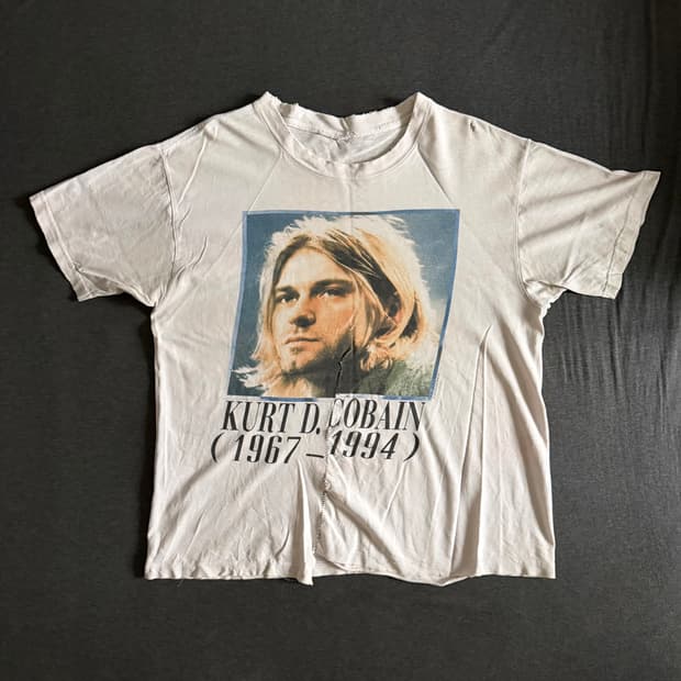 빈티지 90s Kurt Cobain 티셔츠