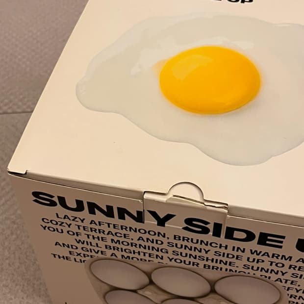 [써니사이드업] 무선 충전식 밝기 조절 단 스탠드 무드등