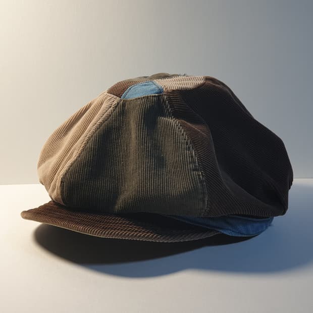 캐피탈 14AW 코듀로이 데님 헌팅캡