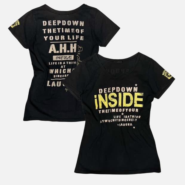 lettering printing embroidery t-shirt
