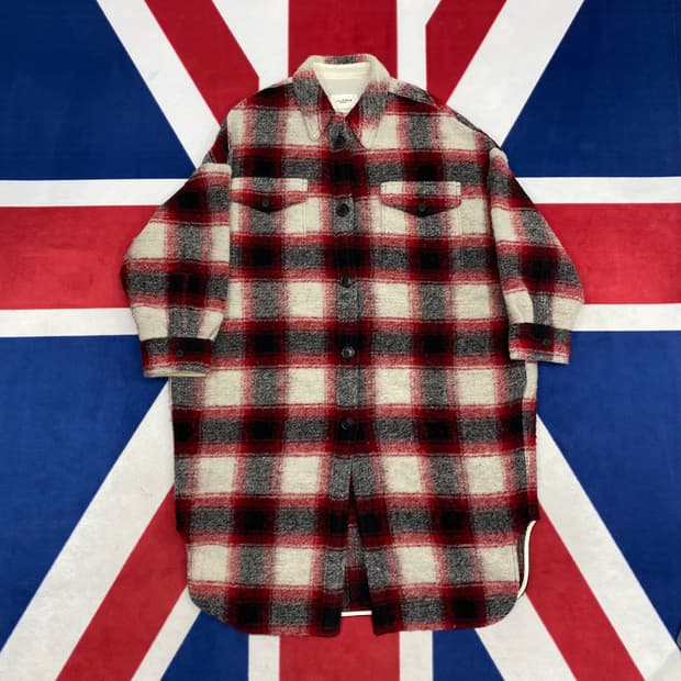 이자벨마랑 가브리온 체크 코트 0 실측 여성 55-77