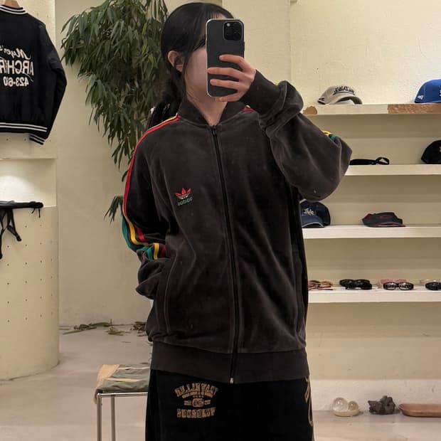 아디다스 오리지널스 라스타 벨루어 트랙 자켓 U314