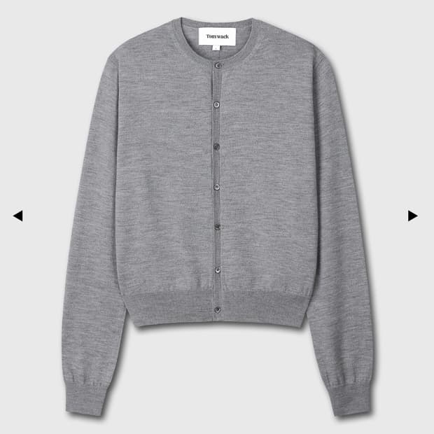 토니웩 슈퍼파인 울 가디건 xl