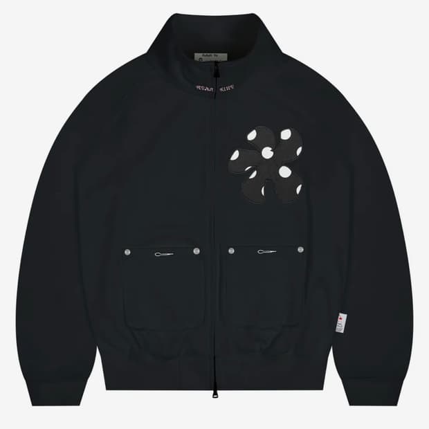 루나키후 도트 플라워 스웻 집업