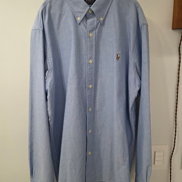 폴로 랄프로렌 옥스포드 셔츠 블루 커스텀핏 xl 새상품