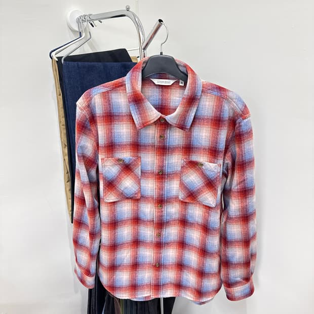 유니폼브릿지 투포켓 체크 셔츠 XL