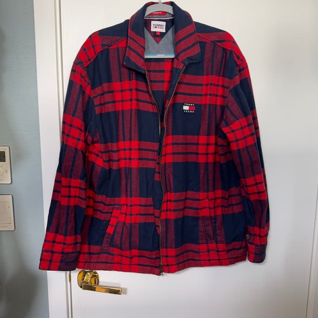 타미진스 플란넬 셔츠 집업 자켓 XL