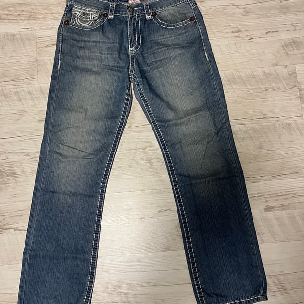 트루릴리젼 연청바지