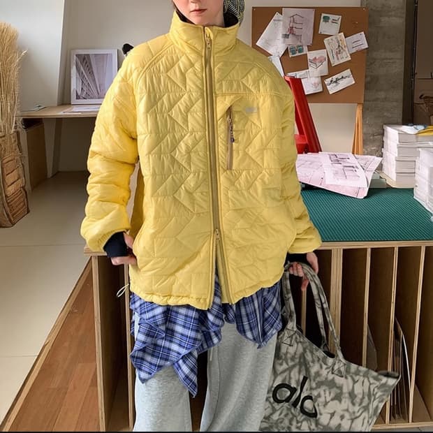 스퀘어 홀레스트 경량 리버시블 패딩M